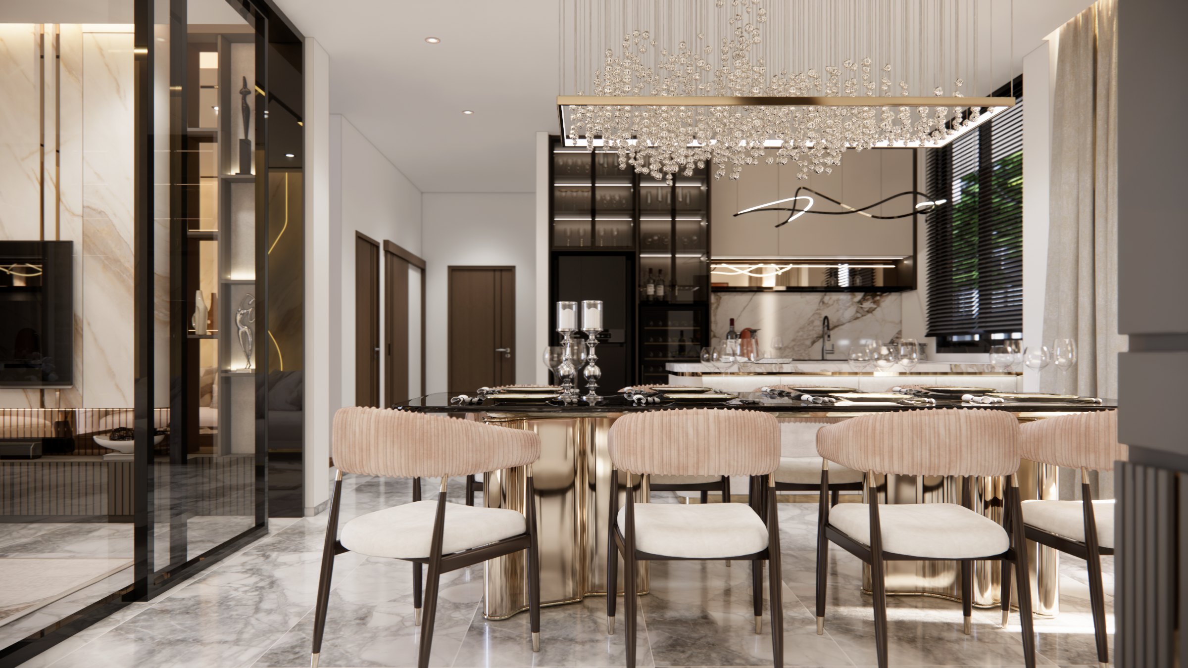 ออกแบบพื้นที่ภายในบ้าน Private Residence โดย APN