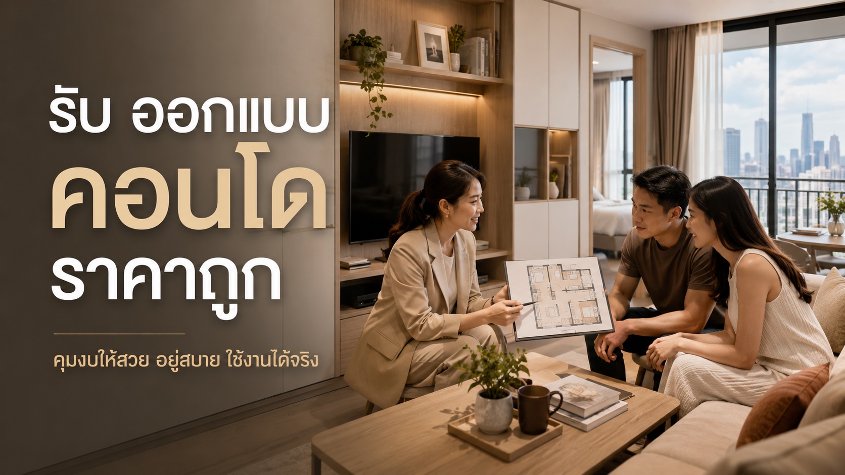 ออกแบบ คอนโด ราคาถูก แบบคุมงบไม่ลดคุณภาพ