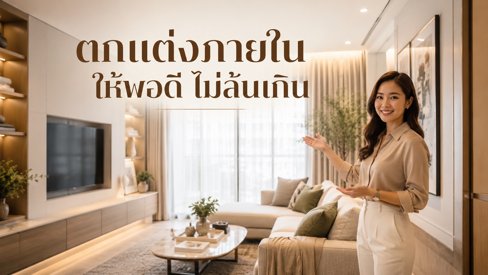 บริษัทตกแต่งภายใน ช่วยแต่งบ้านให้พอดีไม่ล้นเกิน