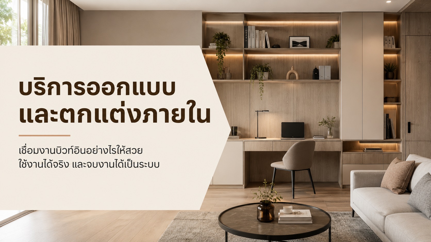 บริการออกแบบและตกแต่งภายใน เชื่อมงานบิวท์อินอย่างไร