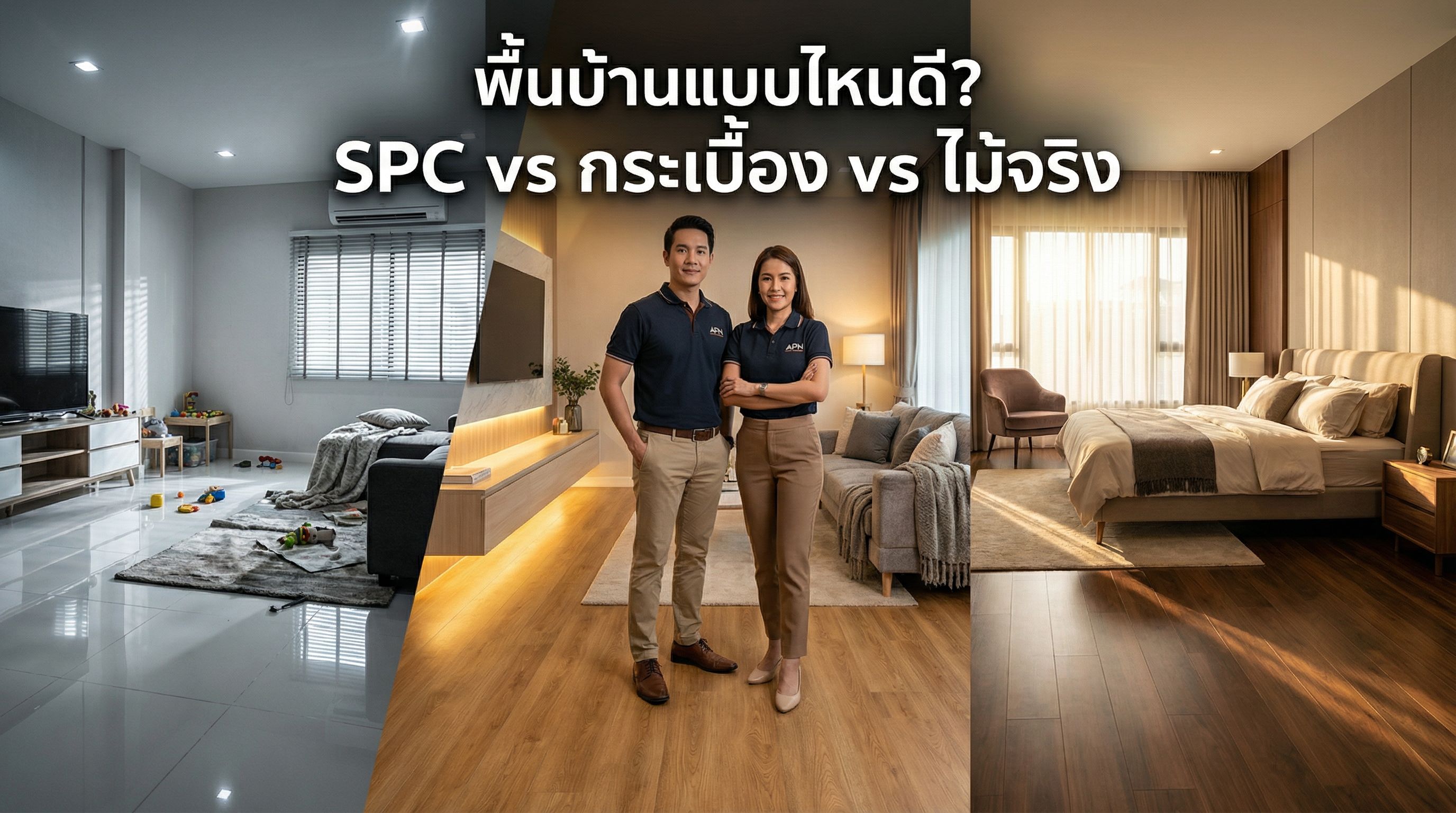 พื้นแบบไหนดีสุดสำหรับบ้าน? แบบคิดเป็นระบบ (เลือกผิด = เสียเงินหลักแสนโดยไม่จำเป็น)